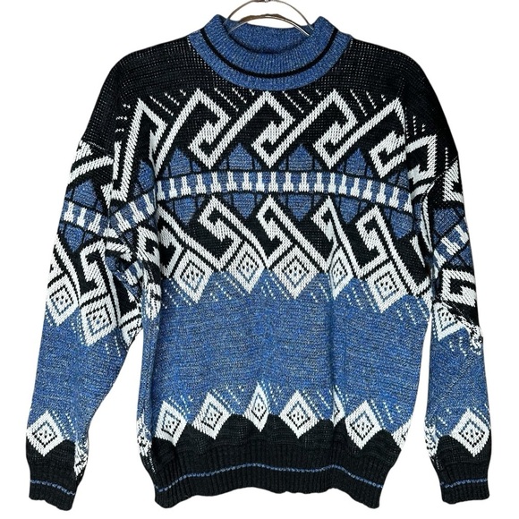 Upper Body Other - Upper Body Mens Vintage 90’s Y2K Geometric Sweater. Size Medium
